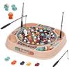 Nukdey Gioco di Pesca per Bambini con 45 Pesci e 4 Canna da Pesca Giochi Elettrica Rotante con Musica Gioco da Tavolo Giocattolo Montessori Educativo Interattivi Regalo per Ragazzo Ragazza dai 3 Anni