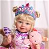 BABESIDE Bambole Reborn Femmina - Bambola Realistica da 20 Pollici con Capelli Biondi, Corpo Morbido, che Sembra Vera con Vestiti e Accessori per Bambini dai 3 Anni in Su