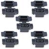 VUNIVERSUM XT60BE-F - 5 connettori ad alta corrente, colore nero, con tappo in gomma e viti, resistenti all'acqua, per batteria Lipo compatibile con tutti i connettori XT60, spina dorata a 2 pin