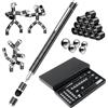 OSDUE Fidget Pen, Multifunzione Penna Magnetica Penna Fidget Regalo Uomo, Festa del Papa Idee Regalo Divertente Gadget di Sollievo Dallo Stress per Idee Pasqua Natale Nero