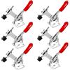TTYSHIP® 6 Pezzi Toggle Morsetto, GH-201-B Morsetto a Levetta, Morsetti a Ginocchiera 90Kg per Macchinari Lavorazione del Legno Saldatura