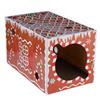 TIAKI Tunnel tiragraffi per gatti TIAKI pan di zenzero - L 50 x P 30 x H 30 cm