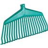 Triuso - Rastrello per foglie in plastica, 21 denti