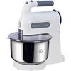 Kenwood HM680 Cheffette Sbattitore, Capienza Ciotola in Acciaio 3L o 500ml, Fruste e Impastatori doppi in Acciaio Inox