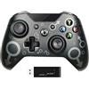 JINQII - Controller wireless con adattatore wireless da 2,4 GHz, compatibile con Xbox One/One S/One X/P3/Windows