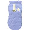 Izefia Cappotto del Cane Freddo Cappotto Antivento Giacca Felpa Caldo Maglione del Cane Invernale Vestiti Spessi Gilet Fiore Cappotto del Cane per Il Piccolo Cane Gatto Medio