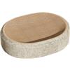 Yiohejy Tiragraffi per gatti, in cartone, 2 in 1, ovale, 41 x 31 x 10 cm, per affilare gli artigli del gattino