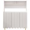 FC Moderno Credenza con ripiano aperto, 120×40×150,8 cm, Bianco