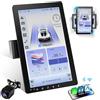 Haudio Autoradio Girevole a 360°, Stereo Bluetooth 1 DIN Carplay Wireless e Android Auto, Touchscreen IPS 10.1 Pollici Car Play con Mirror Link,Controllo vocale,RDS/FM/AM,Fotocamera Posteriore 720P