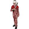 Rubie's Rubies Costume Clown a riche insanguinato per ragazzi, Tuta e maschera, Oficial Rubies per halloween, carnevale e cumpleanni