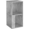 vidaXL Armadio Angolare Grigio Cemento 33x33x67 cm in Truciolato