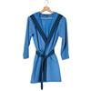 VINGI Accappatoio Bimbo/A Modello Orlando di Spugna con Cappuccio in Cotone 80% Lycra 20% CONFEZIONATO in Busta (12-14 Anni, Azzurro)