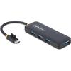 StarTech Hub USB-C a 4 porte, 5 Gbps, alimentato via bus, mini hub da viaggio/portatile, splitter USB 3.0 multiporta