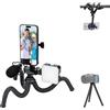JJC Treppiede magnetico flessibile per Action Camera DJI Osmo Action 5 pro/4/3, con vite da 1/4 per Hero 13/12/11, compatibile con Insta360 X5 X4 X3 Selfie Registrazione Video Vlogging con supporto