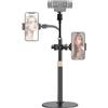 Tentucro Supporto per webcam 2 in 1, supporto per cellulare, supporto flessibile per fotocamera, Logitech Webcam C922 C930e C920S C920 C615, ecc. (filettatura 1/4)