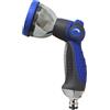 S&M 549014 - Pistola Ibrida con Testa Girevole e 10 getti | Include regolatore di Portata e connettore Automatico in Alluminio per Tubi Flessibili