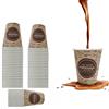 topolenashop 100 Bicchieri in Carta 85ml 200ml 300ml Per Bevande Calde Fredde, Bicchieri XXXl Ecologici Biodegradabili Monouso Made in Italy Per Caffe' Orzo Tè cappuccino birra bibite (Capacità 200 ml)