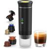 CIOXSOIO Macchina da caffè 3 in 1, macchina per caffè espresso portatile con display, compatibile con capsule Nespresso e polvere di caffè, freddo e caldo, ricaricabile, per viaggi e auto