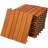 Casaria Piastrelle Legno Acacia 11pz Certificato FSC® Mattonelle 1m² ad Incastro 30x30cm Esterno
