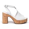 Nero Giardini E307670D Sandali Donna in Pelle - Bianco 38 EU