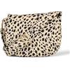 Amazon Essentials Borsa con Patta in Nylon Donna, Stampa Leopardata Beige, Taglia Unica