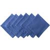 DII 100% Cotone, variegato, Lavabile in Lavatrice Table Top, Cotone, Nautical Blue, 20 by 20-inch