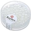Rayher Perline in vetro cerato, Ø 4 mm, 100 pz. Biancaneve