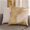 PETTI Artigiani Italiani - Coppia di Federe Cuscino 80x80 cm in Microfibra, Cuscini Arredo Camera da Letto, Divano, Salotto, Set 2 Fodere Copricuscino, Federa Tropical Tortora O, 100% Made in Italy