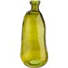GILDE Vaso biologico, vetro, verde, altezza 51 cm x diametro 22 cm, vaso decorativo bulboso, produzione europea, materiale riciclato