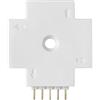 Paulmann 70617 Connettore a X MaxLed Per Strisce Led, 4 Possibilità di Collegamento, Sistema a Innesto, Bianco