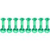 PATIKIL 1 Bullone Hardware Skateboard, 8 Set Bulloni Viti di Montaggio in Acciaio al Carbonio Dadi Set per Skateboard Cruiser, Verde