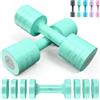 Sportneer Set di manubri regolabili da donna: set di 2 pesi da 1-2,5 kg, set di manubri regolabili 4 in 1, attrezzatura fitness per casa, palestra domestica, allenamento della forza, regalo (verde)