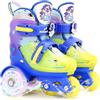 MoSoulais Pattini a rotelle per bambini, per ragazze, ragazzi, con unicorno, sirena, con ruote luminose, 4 misure, regolabili, per principianti, regali di Natale e compleanno