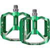 Corki Cycles Pedali piatti extra large per mountain bike, pedali per MTB in lega di alluminio, pedali con piattaforma larga 4 - 9/18
