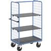 eurokraft pro Carrello a ripiani con sponde grigliate eurokraft pro