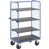 eurokraft pro Carrello a ripiani con sponde grigliate eurokraft pro