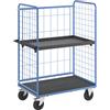 eurokraft pro Carrello a ripiani, sponde grigliate su tre lati eurokraft pro