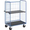 eurokraft pro Carrello a ripiani, sponde grigliate su tre lati eurokraft pro