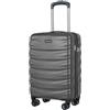 PUCCINI Valencia - Valigetta rigida in policarbonato con ruote gemellate M-L-XL, antracite., xl, Valigia grande