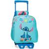 Disney Joumma Aloha Stitch - Zaino scolastico con trolley, in poliestere, 23 x 25 x 10 cm, colore: Blu