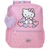 Hello Kitty Hearts & Dots Zaino scuola adattabile a carrello rosa 27 x 33 x 11 cm Poliestere 9,8 L, Rosa, Zaino 33