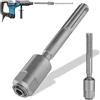 Ouitble Adattatore SDS per mandrino, da SDS Max a SDS Plus, adattatore per trapano a percussione rotante in acciaio cromato, colore argento, per tutte le punte da trapano SDS Plus e scalpello