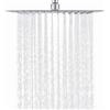 DETBOM Soffione Doccia Fisso Quadrato 16 Pollici/40x40cm, 304 in Acciaio Inox Soffione Doccia Pioggia Risparmio con 324 Ugelli in Silicone Anticalcare, Soffione Doccia Grande Regolabile 360°, Cromo