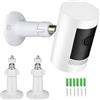 Tyeyober Supporto per telecamera Ring per Ring Stick Up Cam, Ring Indoor Cam (1a generazione), Ring Stick Up Cam Battery, Arlo Pro 4/3/2/Ultra telecamera, staffa di sicurezza regolabile a 360 gradi