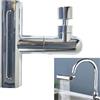 Syiyunran Rubinetto Cucina Cascata Kitchen Faucet - 360° Girevole Rubinetto Antispruzzo Con Adattatore Per Rubinetto, Pressione Rubinetto Multifunzione 4 In 1 Miscelatore Per Lavello Bagno (Nero)