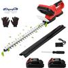 Oamger Tagliasiepi professionale senza fili 21 V con 7500 mAh, batteria e caricatore rapido, doppia lama di taglio, diametro di taglio 15 mm, lunghezza di taglio 55 cm, per il giardino il prato e la corte