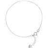 LillyMarie LILLY MARIE Catena Cavigliera Per Donna In Argento Sterling Con Pendente A Cuore E Lunghezza Regolabile