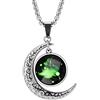 LEJAHAO Collana Segno Zodiacale Ariete Uomo Ragazzo Acciaio Inox al Titanio Galassia costellazioni Luna Oroscopo Goth collane Pendente Personalizzate Necklace Gioielli per Ragazza Migliori Amiche