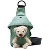 Generic Marsupio da caccia con spallacci carino borsa a forma di orso femminile cartone animato bambola borsa a tracolla borsa messenger vita alta pantaloncini da yoga per donne pacchetto