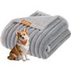 Feandrea Tappeto Impermeabile per Cani, Coperta Reversibile di Taglia L, 127 x 102 cm, per Cani di Taglia Piccola e Media, Copridivano, Lavabile, Grigio Tortora e Grigio Chiaro PPB035G01